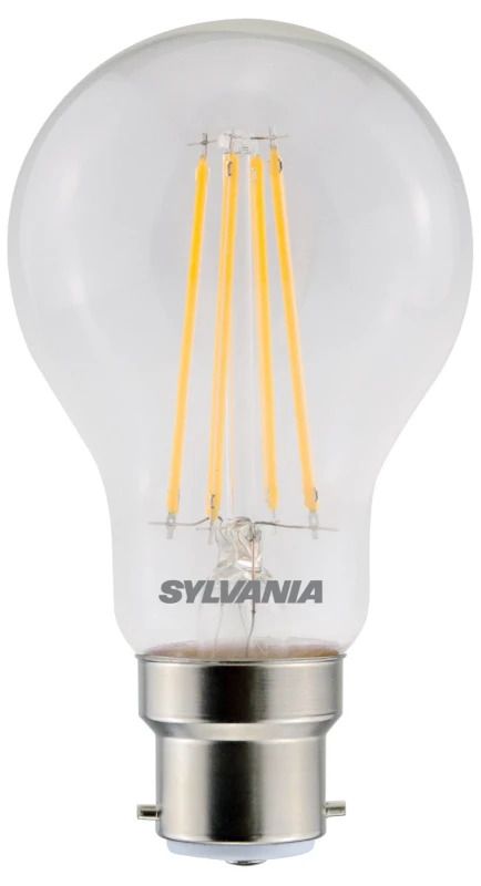 6x Sylvania B22d LED Lamp | 7W 2700K 806Lm 220V/240V | 827 | ToLEDo Retro