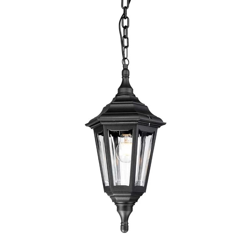 Elstead Lighting LED Buiten Hanglamp Kinsale | 1X E27 Max 60W | IP44 | Dimbaar | Black