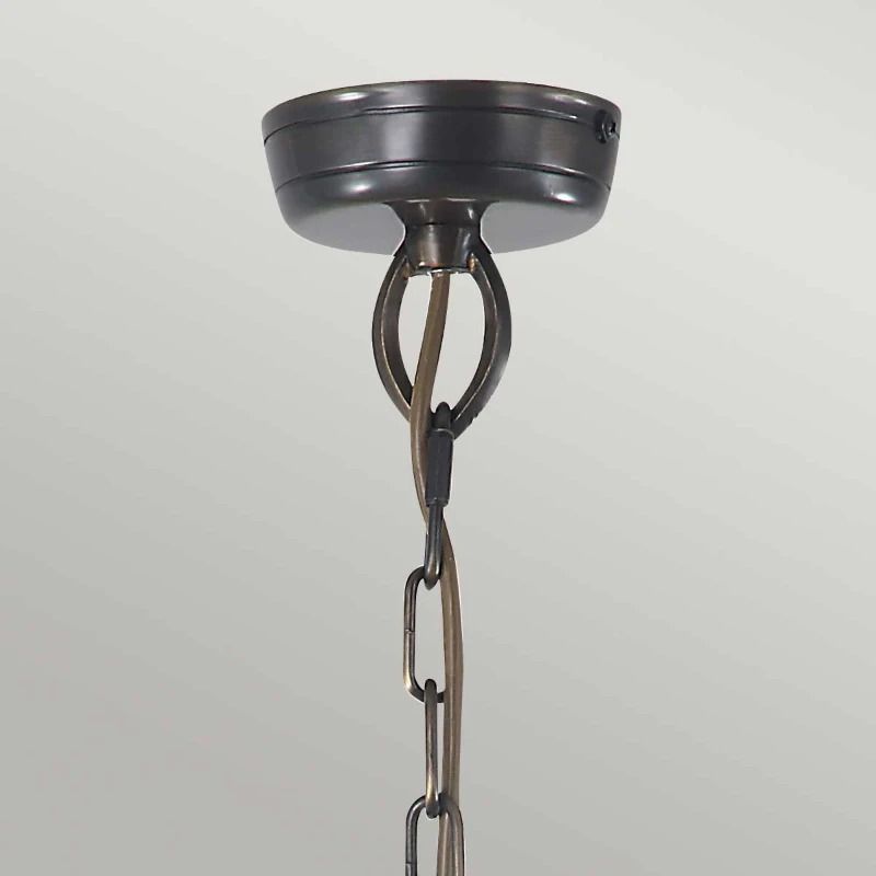 Elstead Lighting LED Buiten Hanglamp Mansion House | 3X E14 Max 60W | IP44 | Dimbaar | Aged Brass