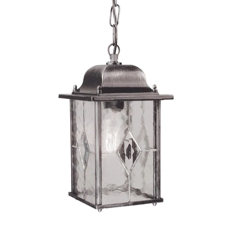 Elstead Lighting LED Buiten Hanglamp Wexford | 1X E27 Max 60W | Dimbaar | Black/Silver