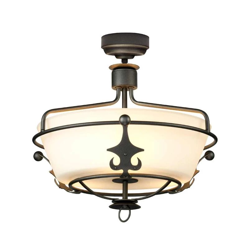 Elstead Lighting LED Plafondlamp Windsor | 3X E27 Max 60W | Dimbaar | Graphite