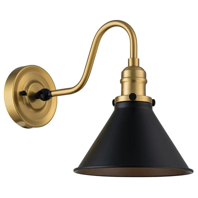 Elstead Lighting LED Wandlamp Provence | 1X E27 Max 60W | Aged Brass & Matte Black